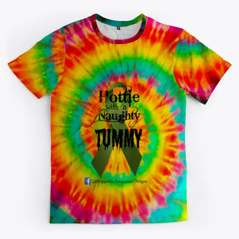 Tie Dye Gastroparesis Naughty Tummy Tee